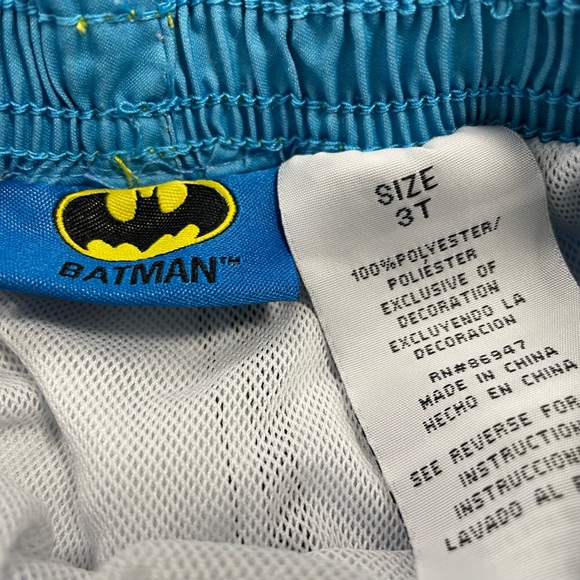 Officially Licensed Batman DC comics swim trunks 3T Front & Back Gotham Graphics - Picture 11 of 11